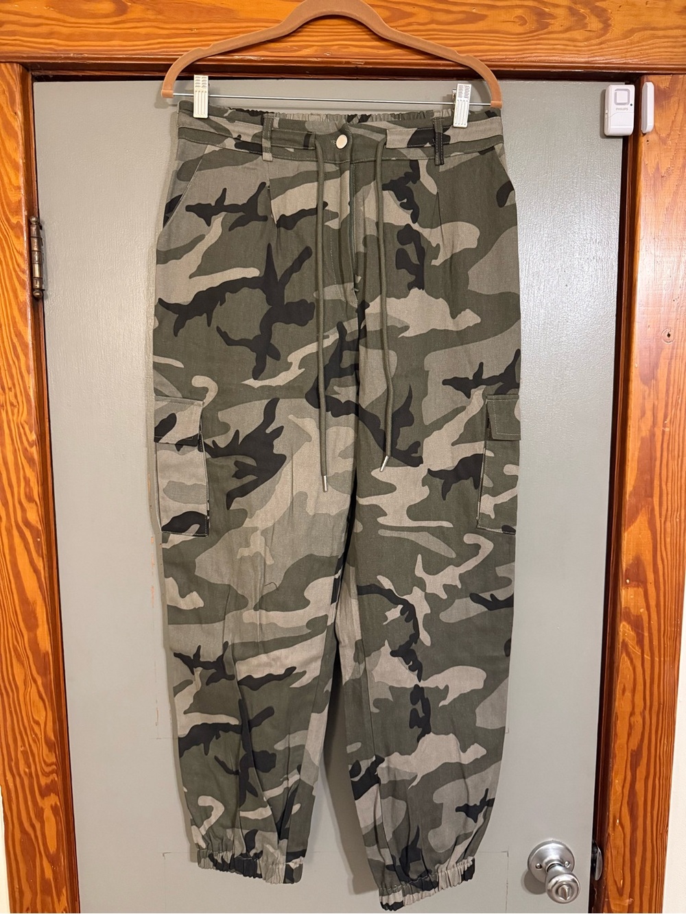 Olive & Black Camo Cargo Joggers